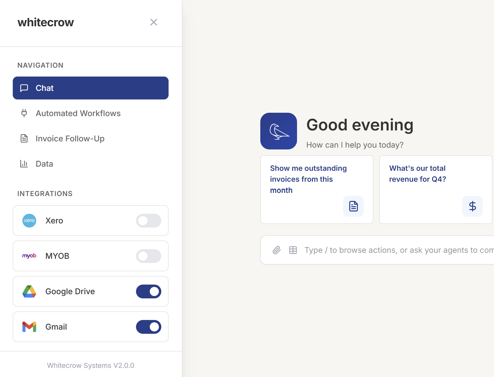 Whitecrow Documentation Interface
